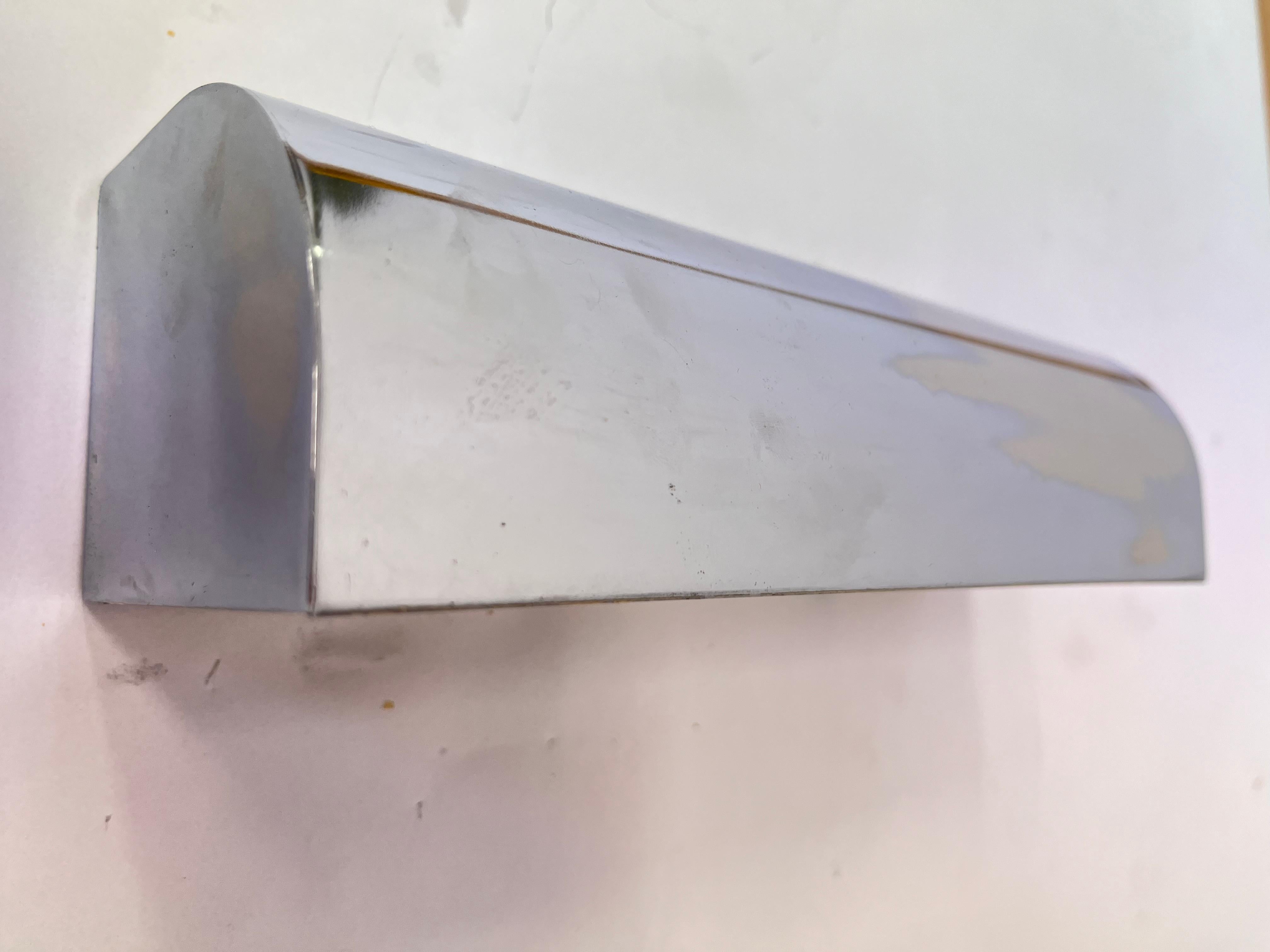 Lámpara de pared Bauhaus de diseño cromado de Napako, años 30 - Checoslovaquia en venta 1