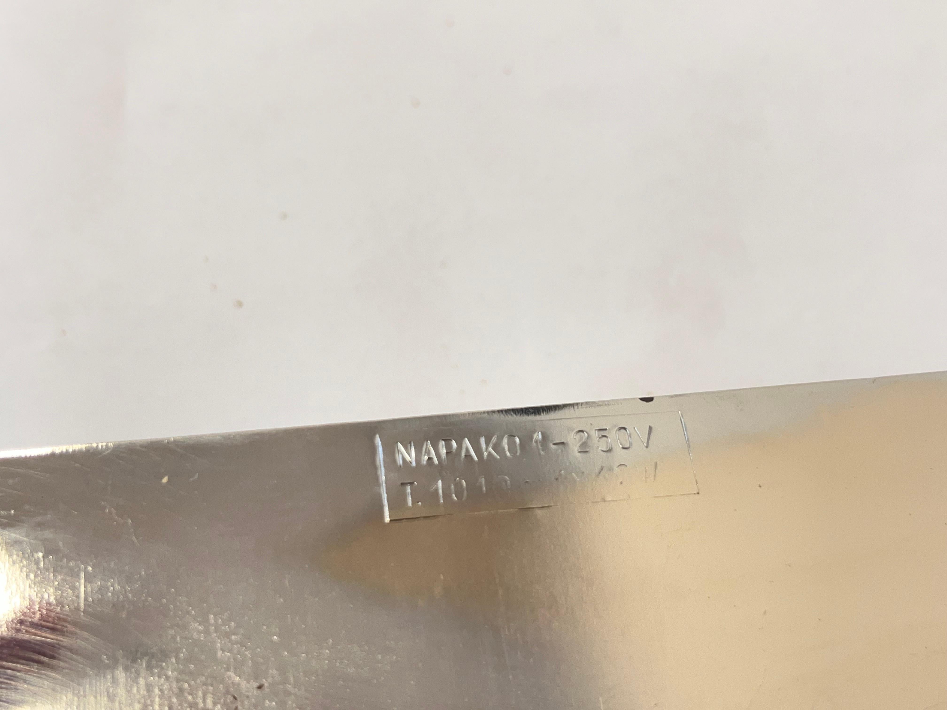 Lámpara de pared Bauhaus de diseño cromado de Napako, años 30 - Checoslovaquia en venta 3