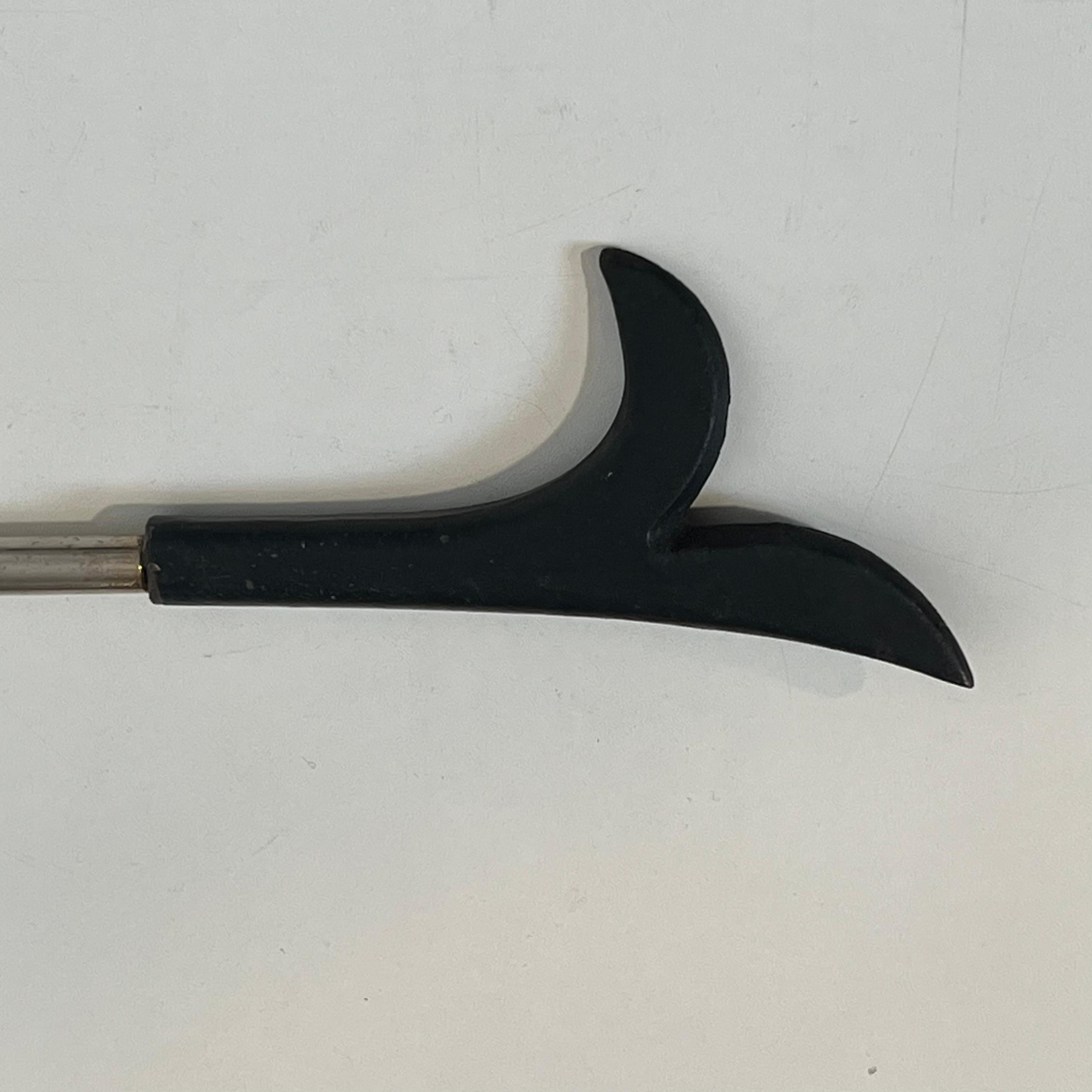 Strumenti per caminetto dal design cromato su supporto in vendita 3