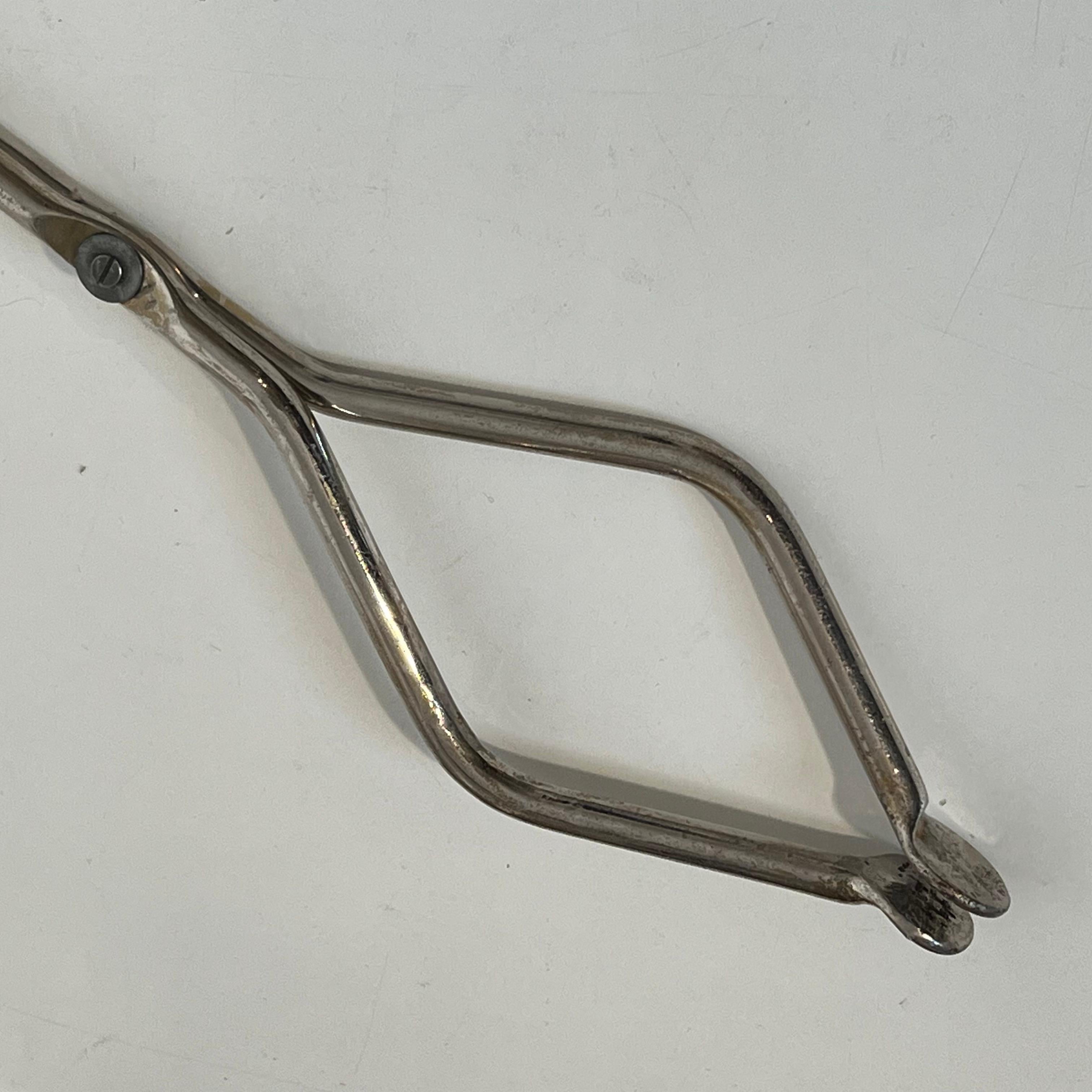 Strumenti per caminetto dal design cromato su supporto in vendita 4