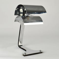 Chrome Desk Lamp attributed to Luigi Massoni Italy 1960s