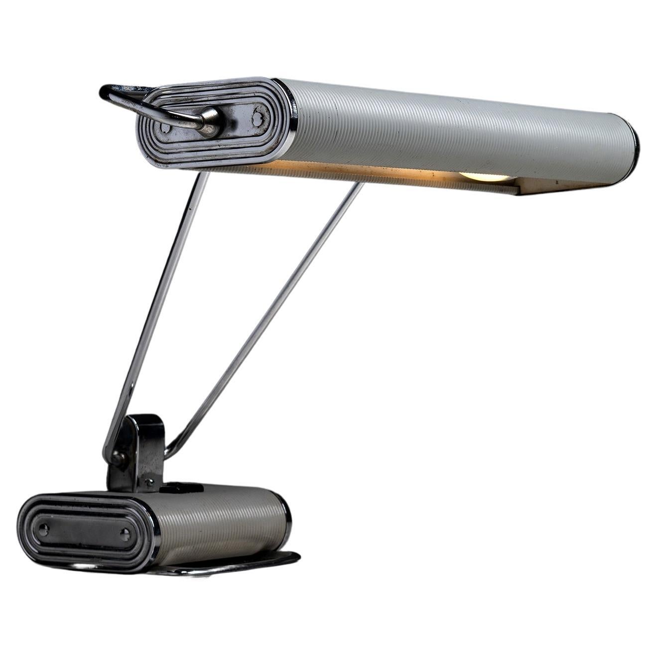 Chrome Desk Lamp by Eileen Gray, France, Circa 1930