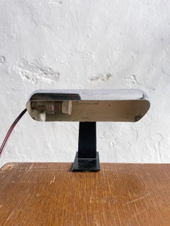 Chrome Desk Lamp in Modernist style, Art Deco Design, French 1930-1940