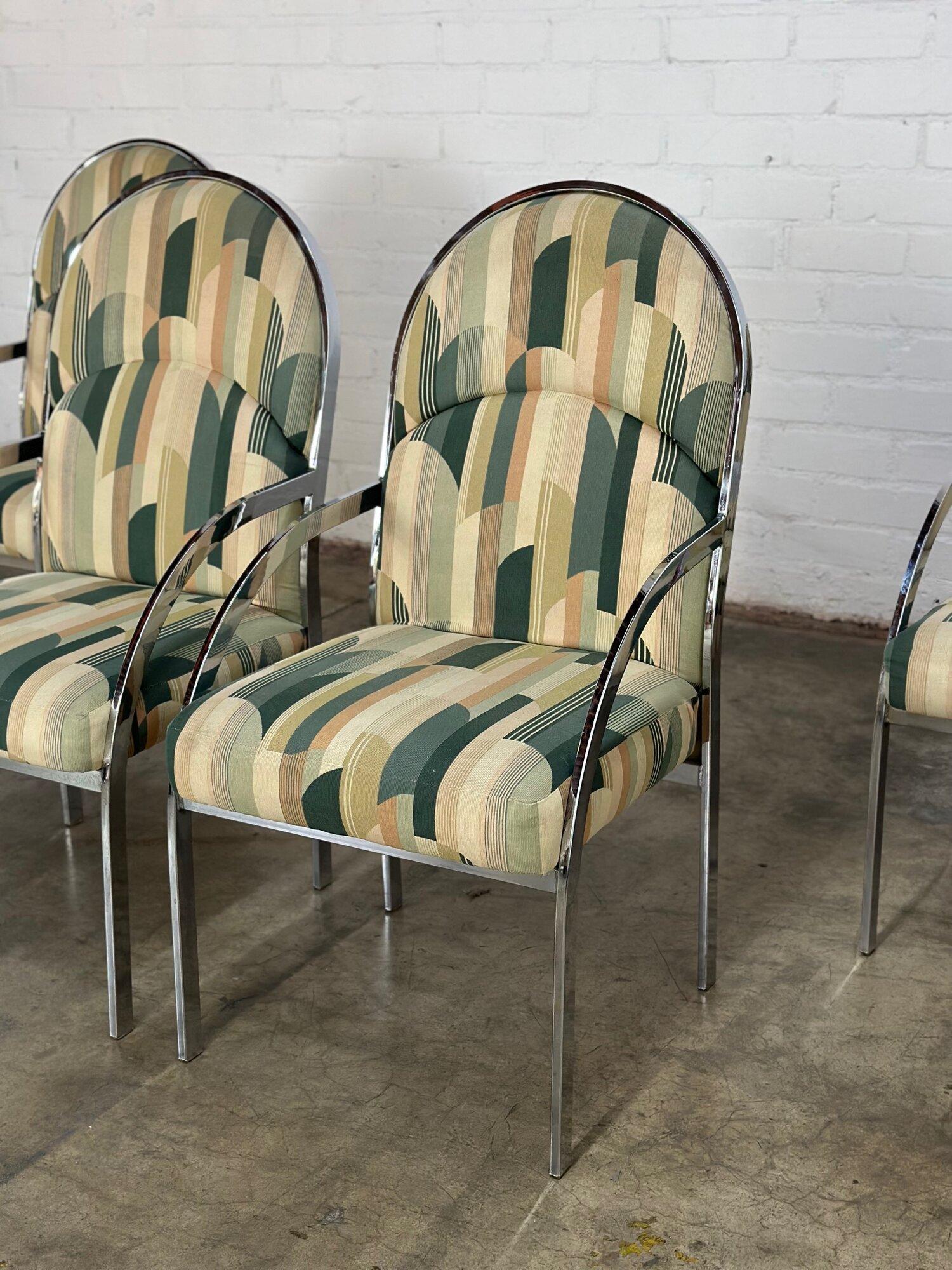 Chrome Dining Chairs- Set of 4 For Sale 6