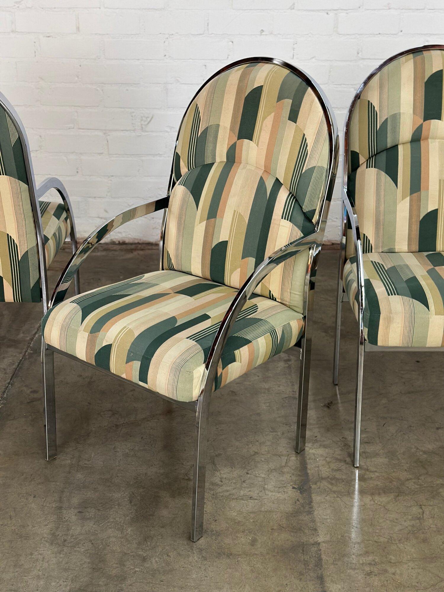 Chrome Dining Chairs- Set of 4 For Sale 7
