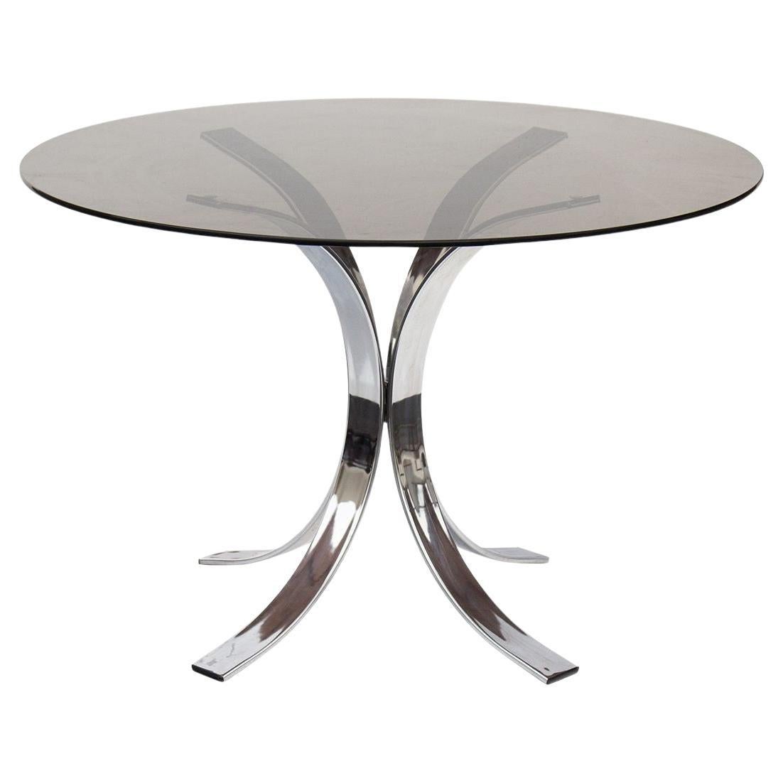 Chrome Dining Table by Osvaldo Borsani for Stow & Davis