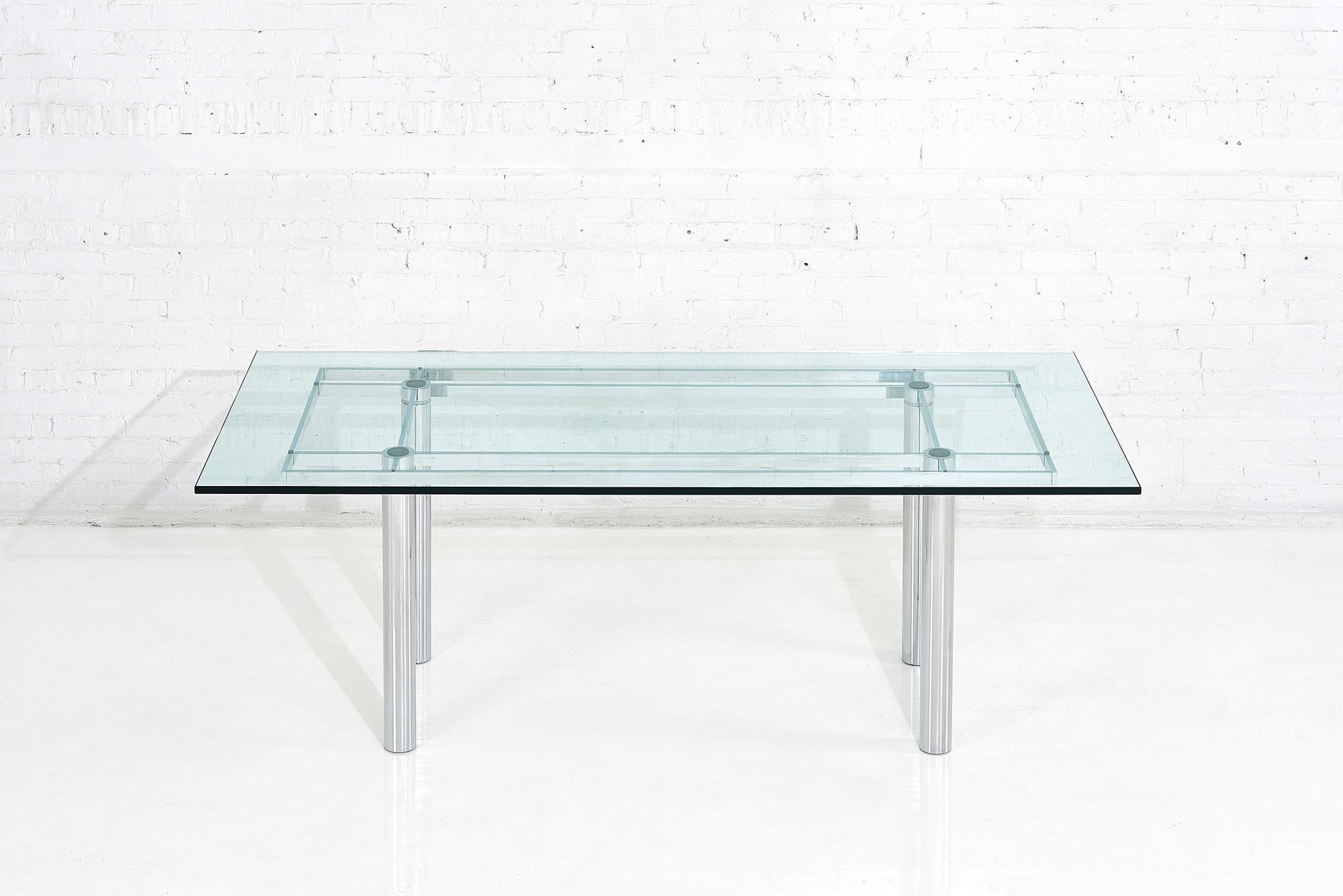 Mid-Century Modern Chrome Dining Table by Tobia Scarpa, 11960