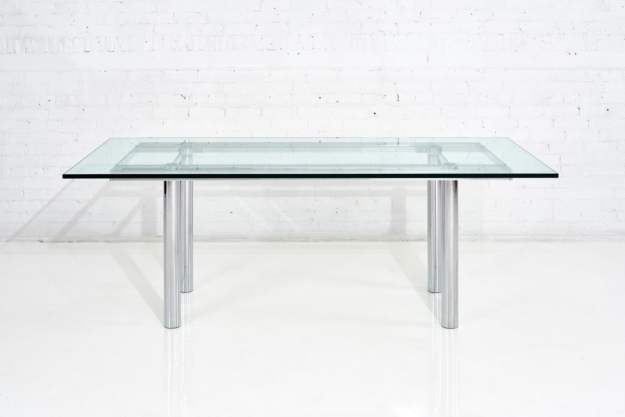 Italian Chrome Dining Table by Tobia Scarpa, 11960