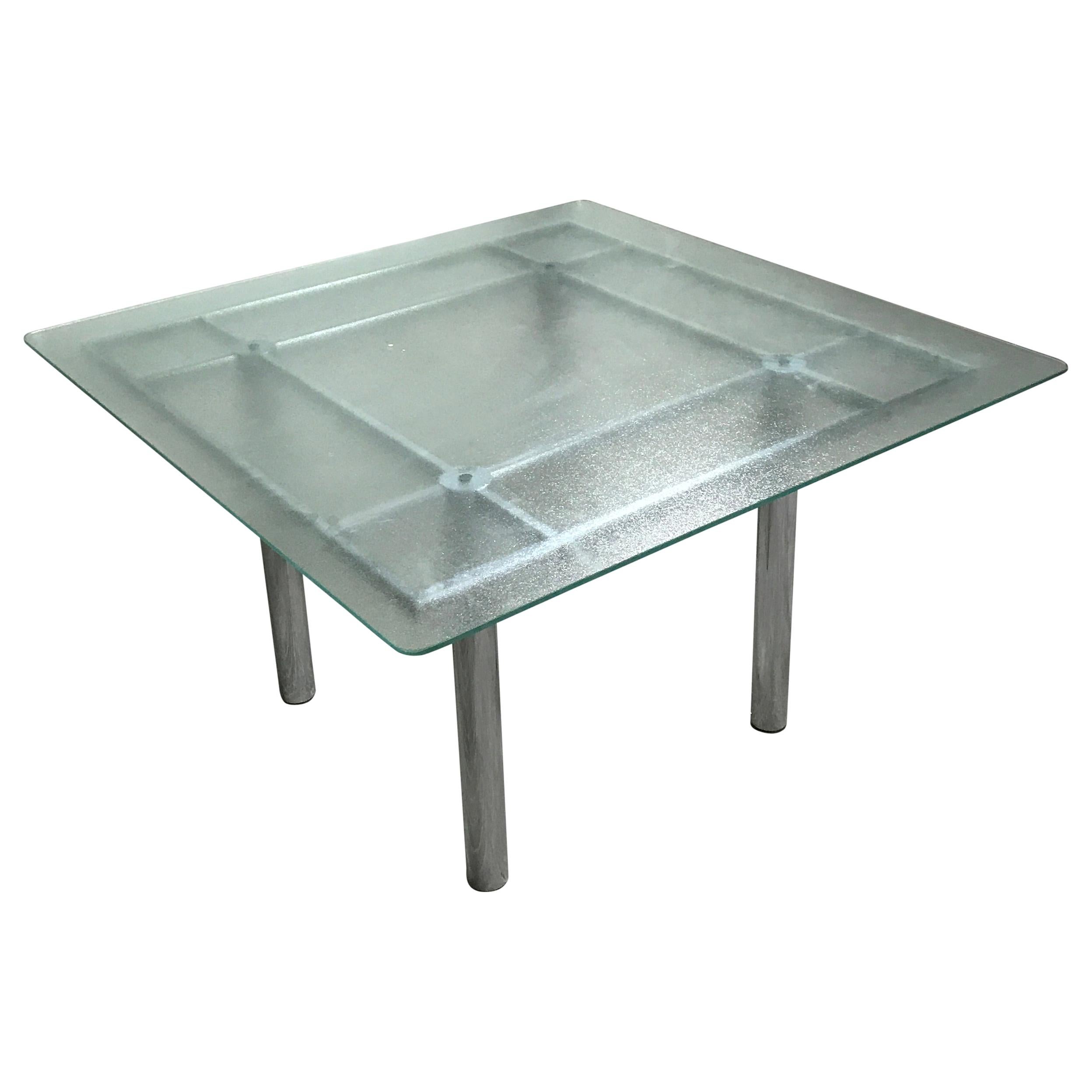 Chrome Dining Table by Tobia Scarpa, 1960s