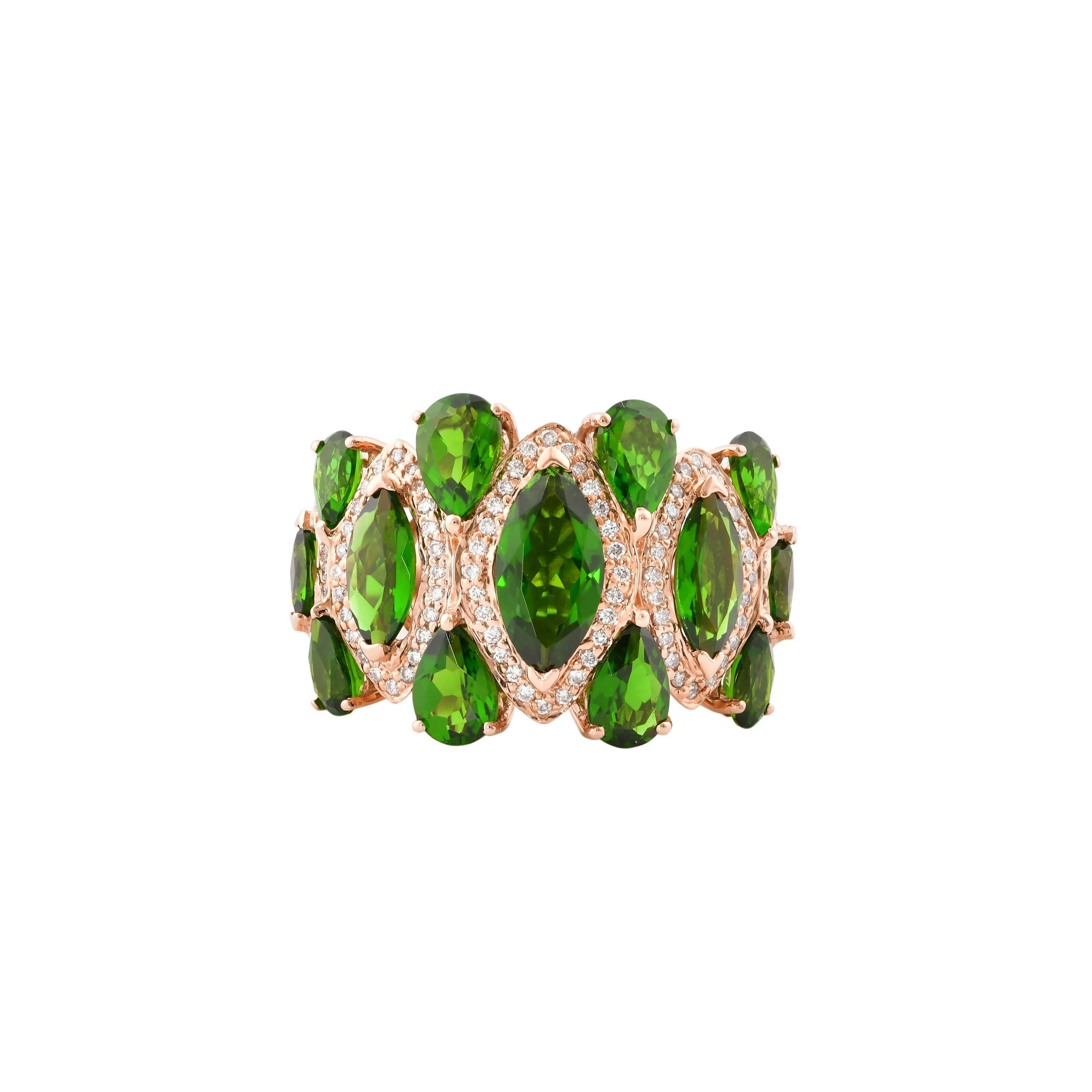 russian diopside ring