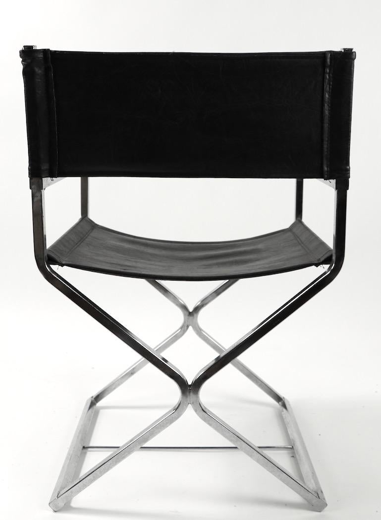 Chrome Directors Chair by Robert Kjer for Virtue Vintage 2