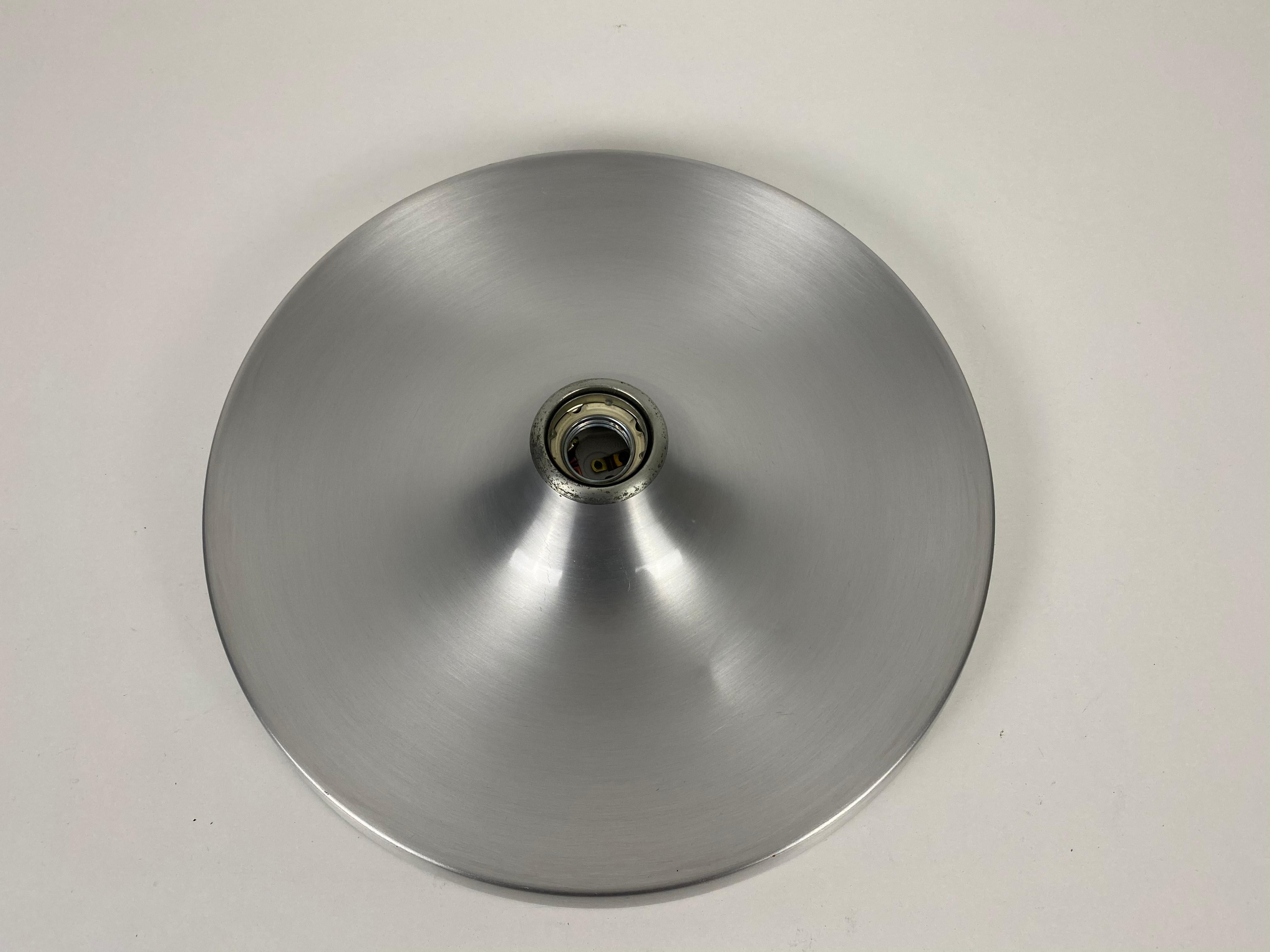 Mid-Century Modern Chrome Disc Shape Wall Lamp or Flush Mount by Cosack, 1960s For Sale