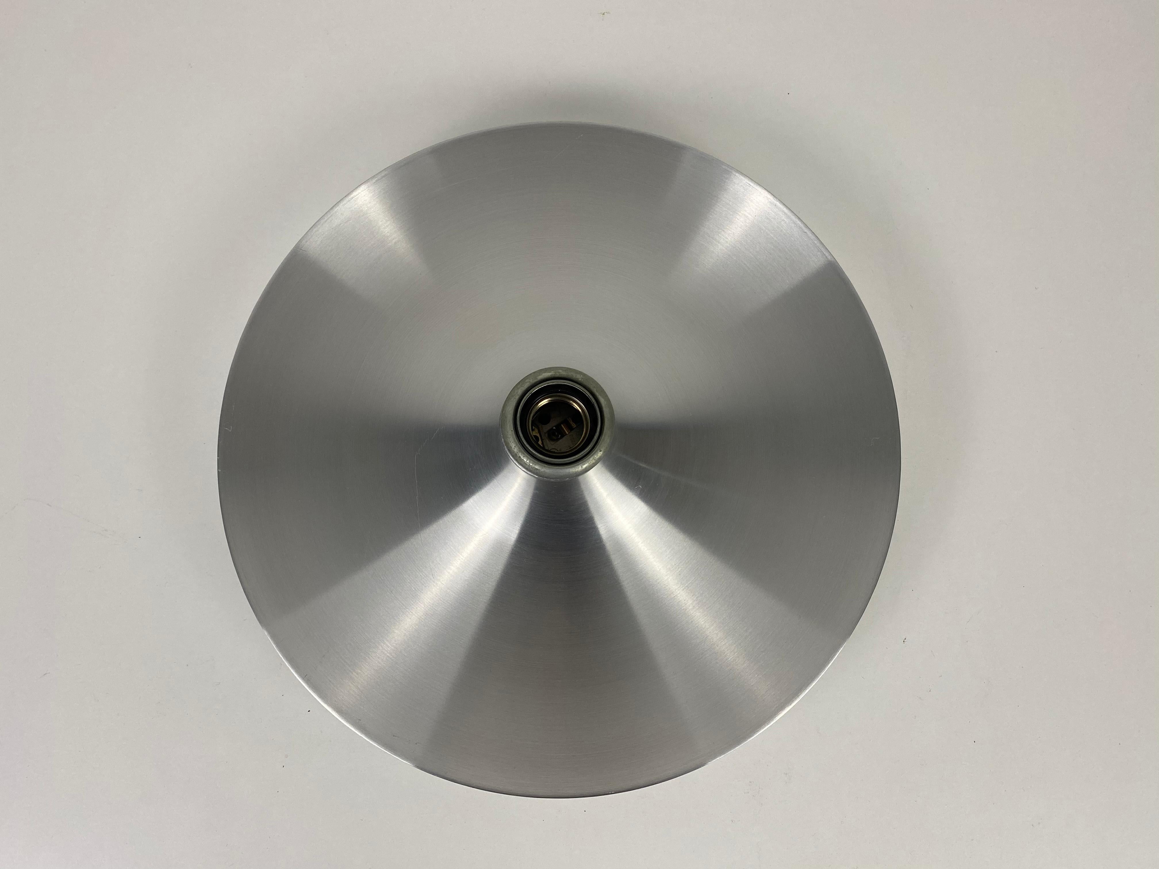 Chrome Disc Shape Wall Lamp or Flushmount by Cosack, 1960s In Good Condition For Sale In Hagenbach, DE