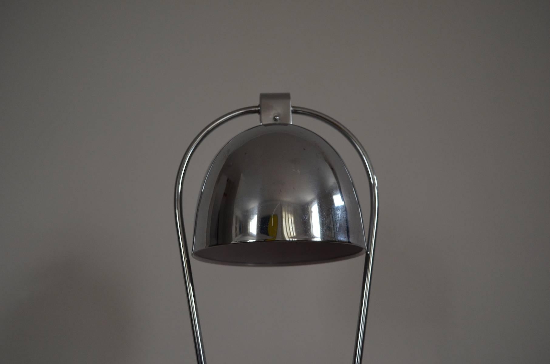 Chrome Domed Table Lamp, 1950s For Sale 2