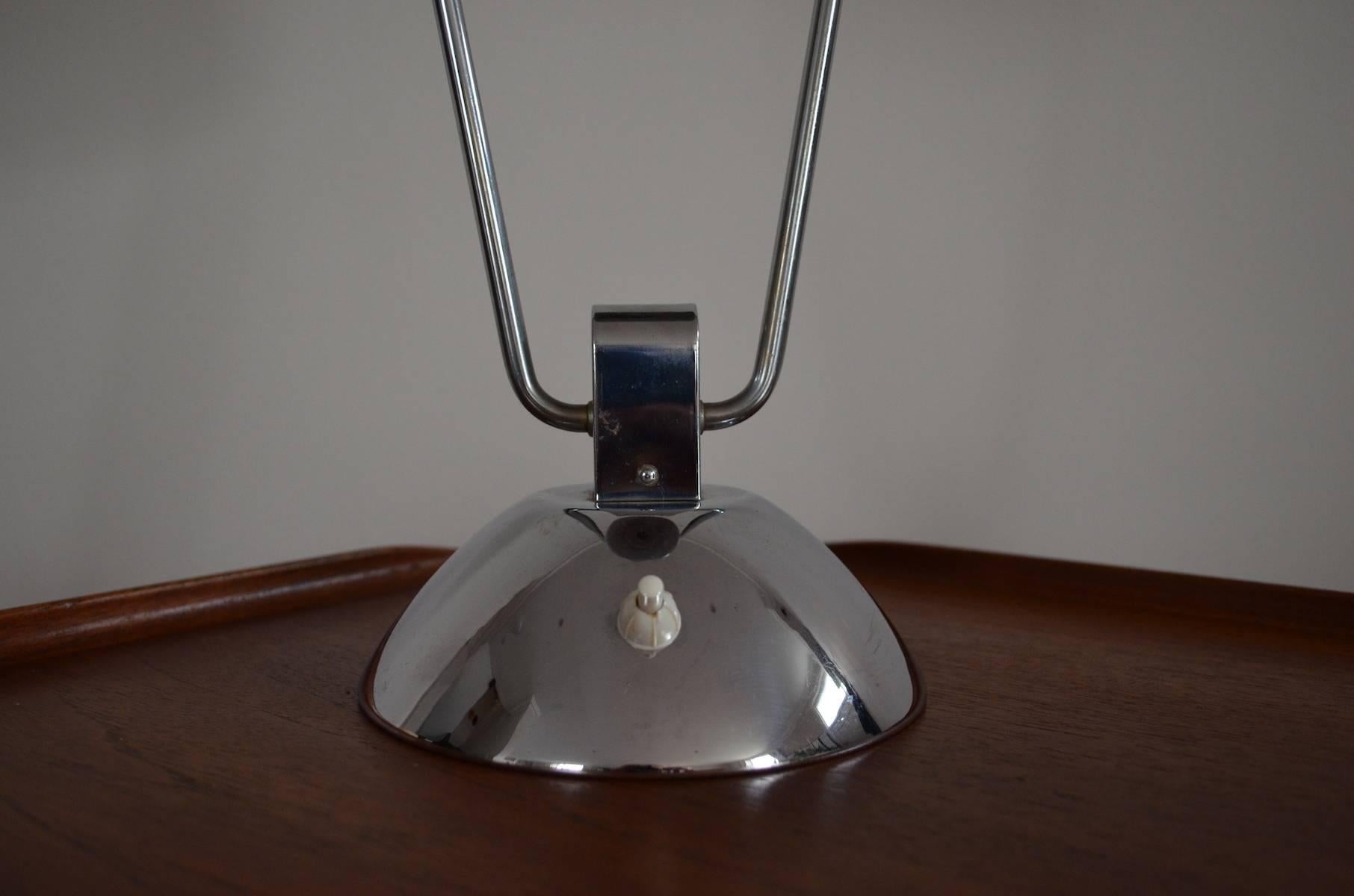 Chrome Domed Table Lamp, 1950s For Sale 3