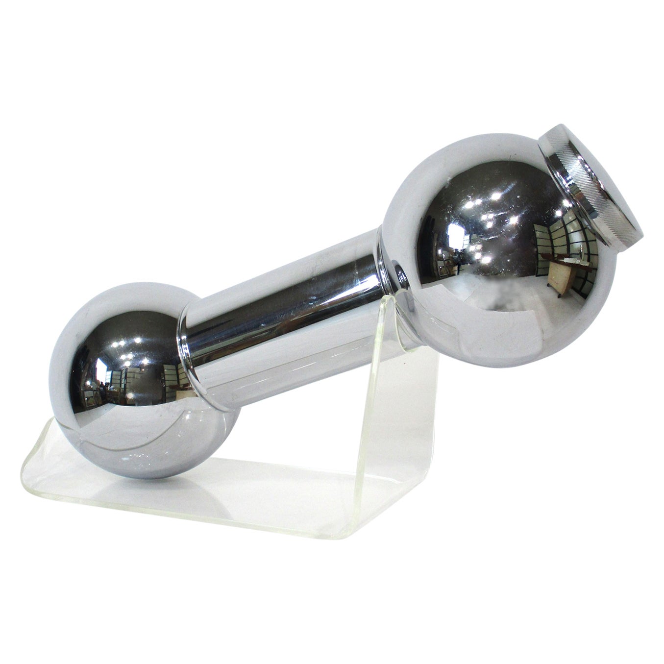 Chrome Dumb Bell Cocktail Shaker