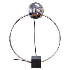 Chrome Eyeball Atomic Orbiter Mid Century Modern Table lamp Circa 1970
