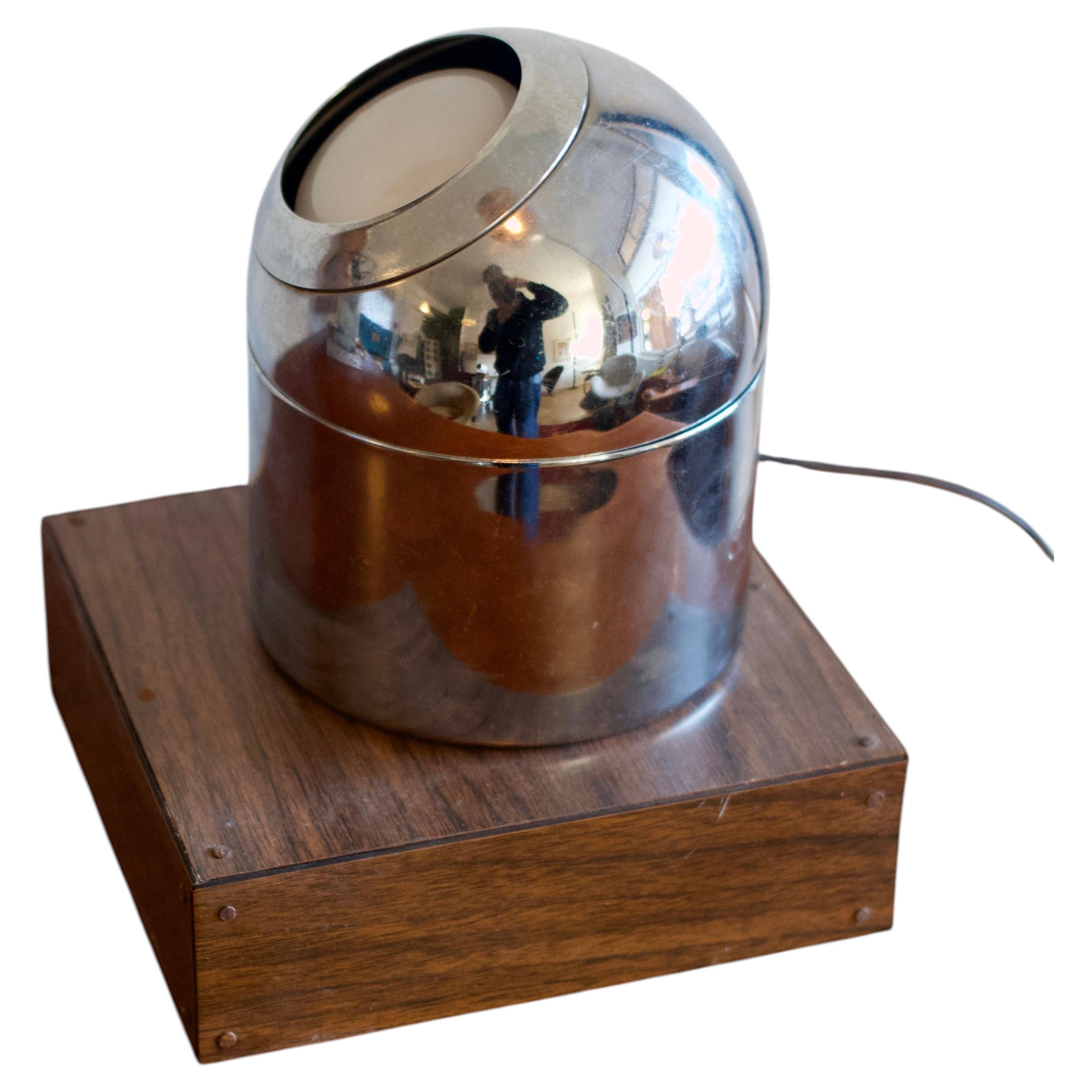 Chrome Eyeball Table Lamp