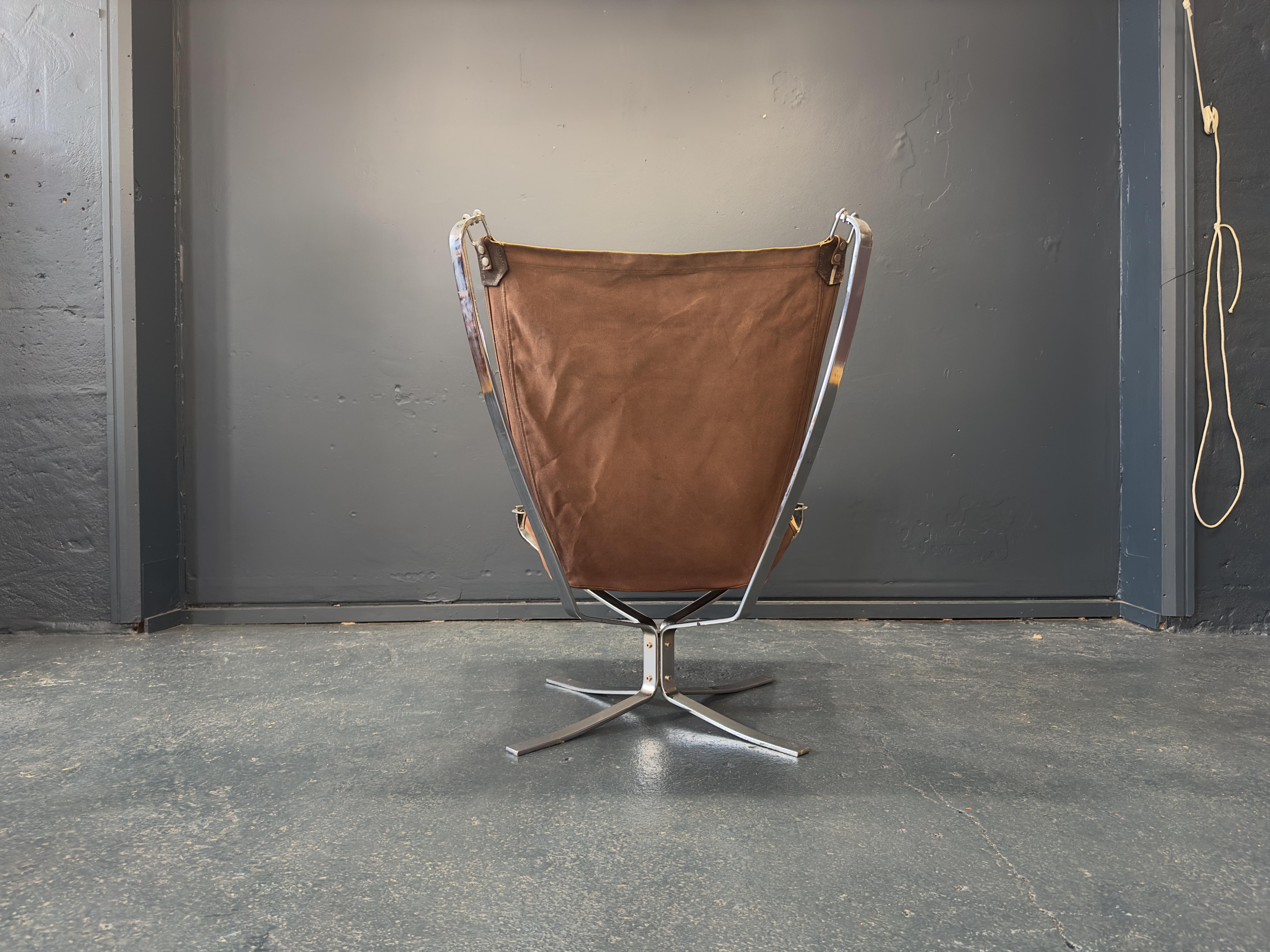 Chrome Falcon Chair by Sigurd Ressell 3
