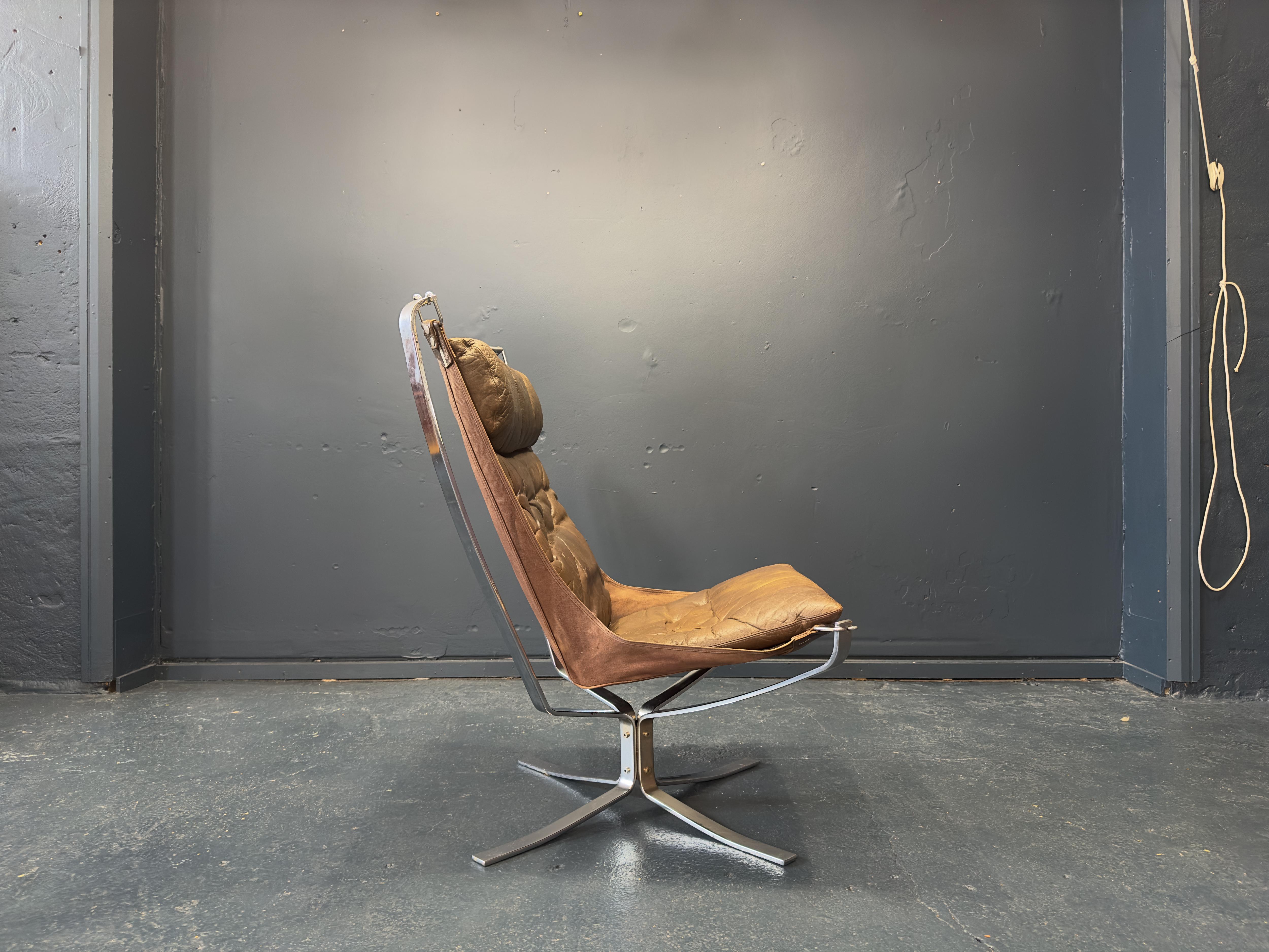 Chrome Falcon Chair by Sigurd Ressell 1