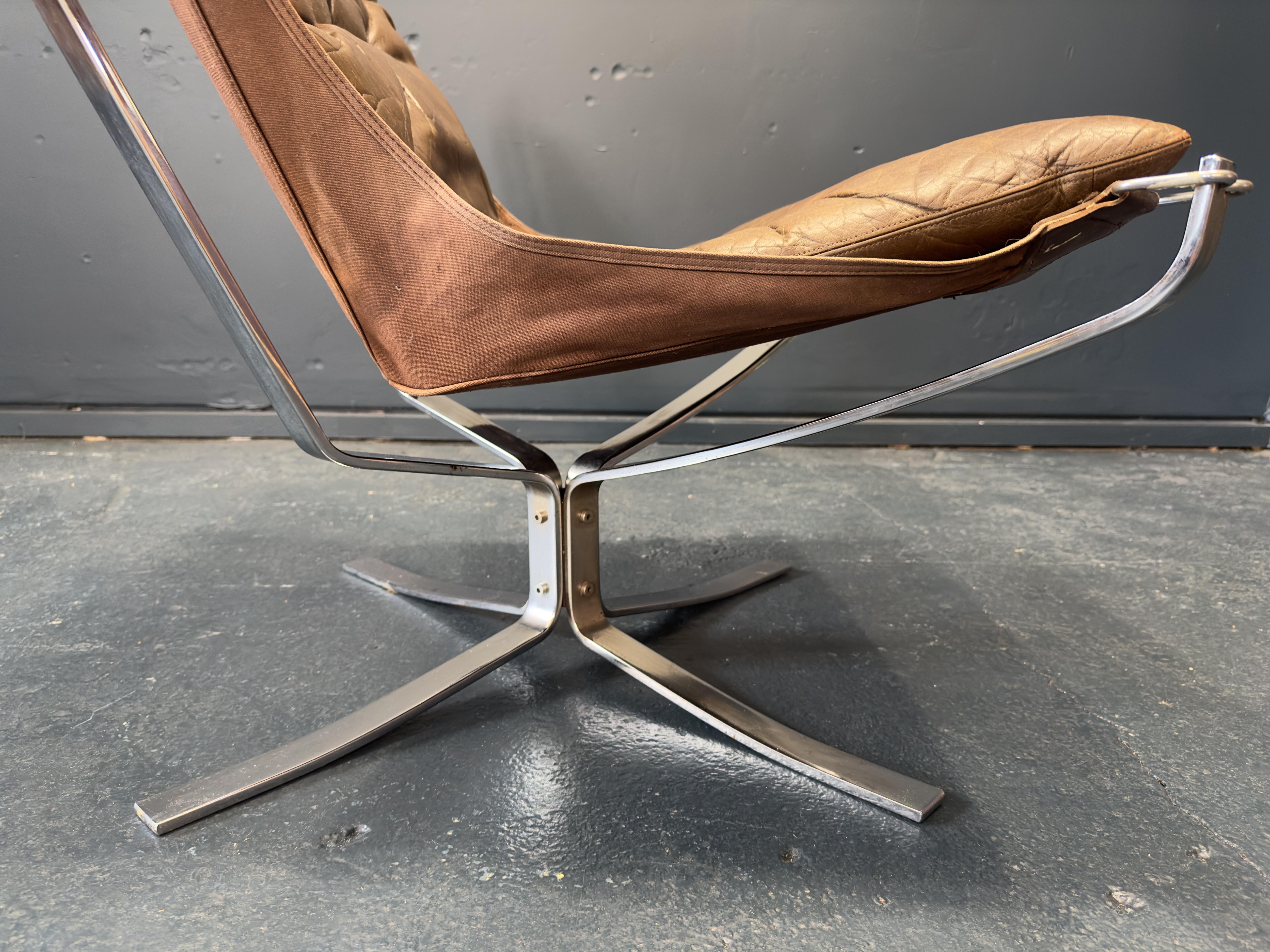 Chrome Falcon Chair by Sigurd Ressell 2