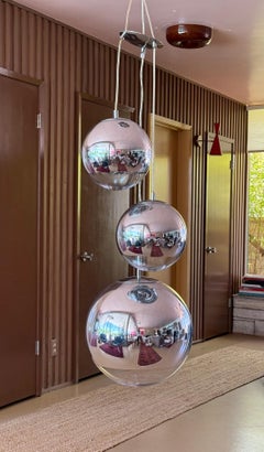 Chrome finish Three Spheres lighting pendant by Tom Dixon, 21st century