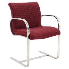 Retro Chrome Flatbar Cantilever Chair, 1970s