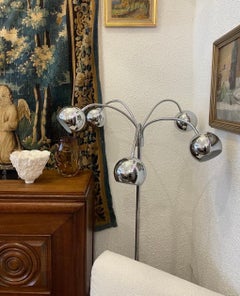 Chrome Floor Lamp 1970s France