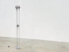 Chrome floor lamp attr to Angelo Brotto