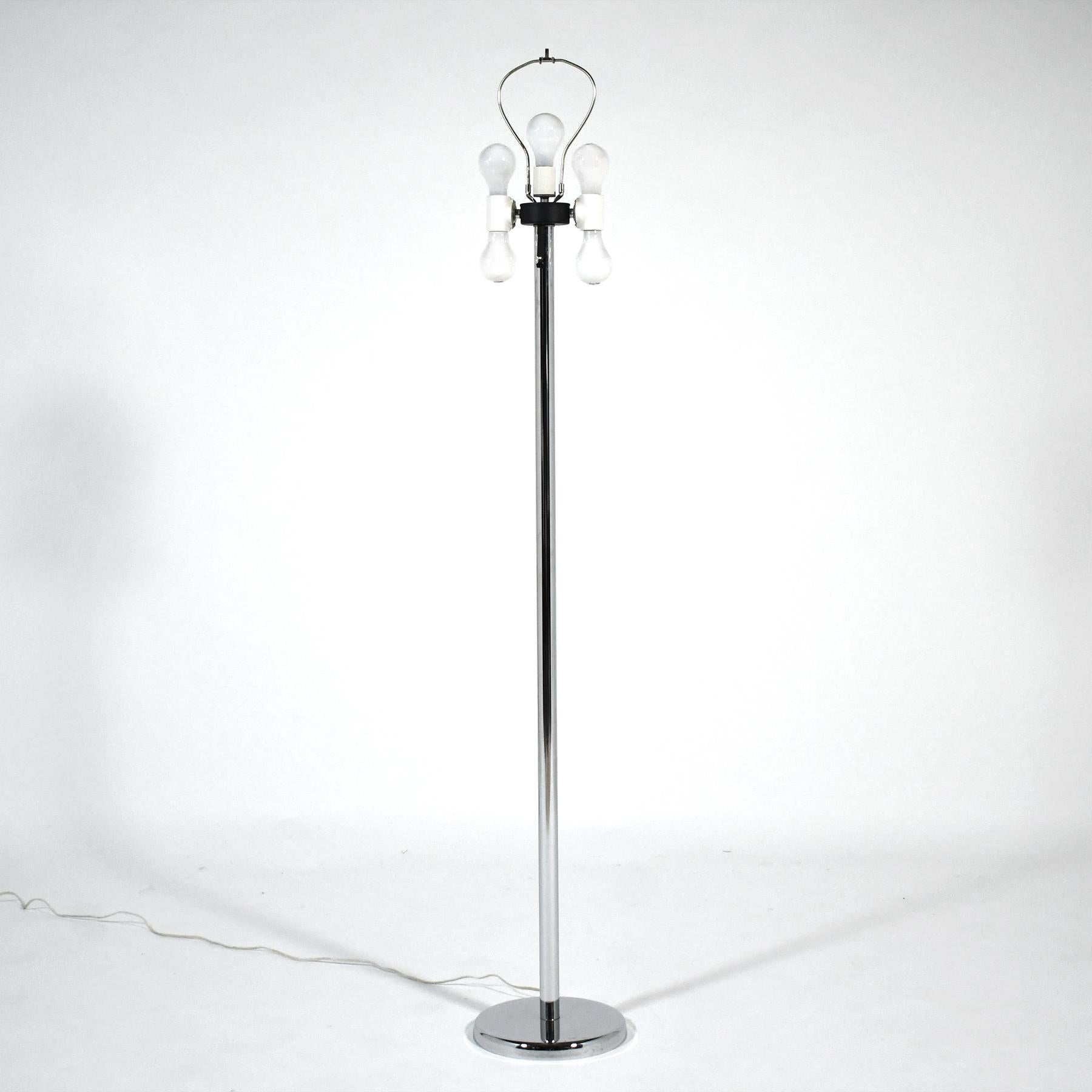 Chrome Floor Lamp by Kovacs For Sale 1