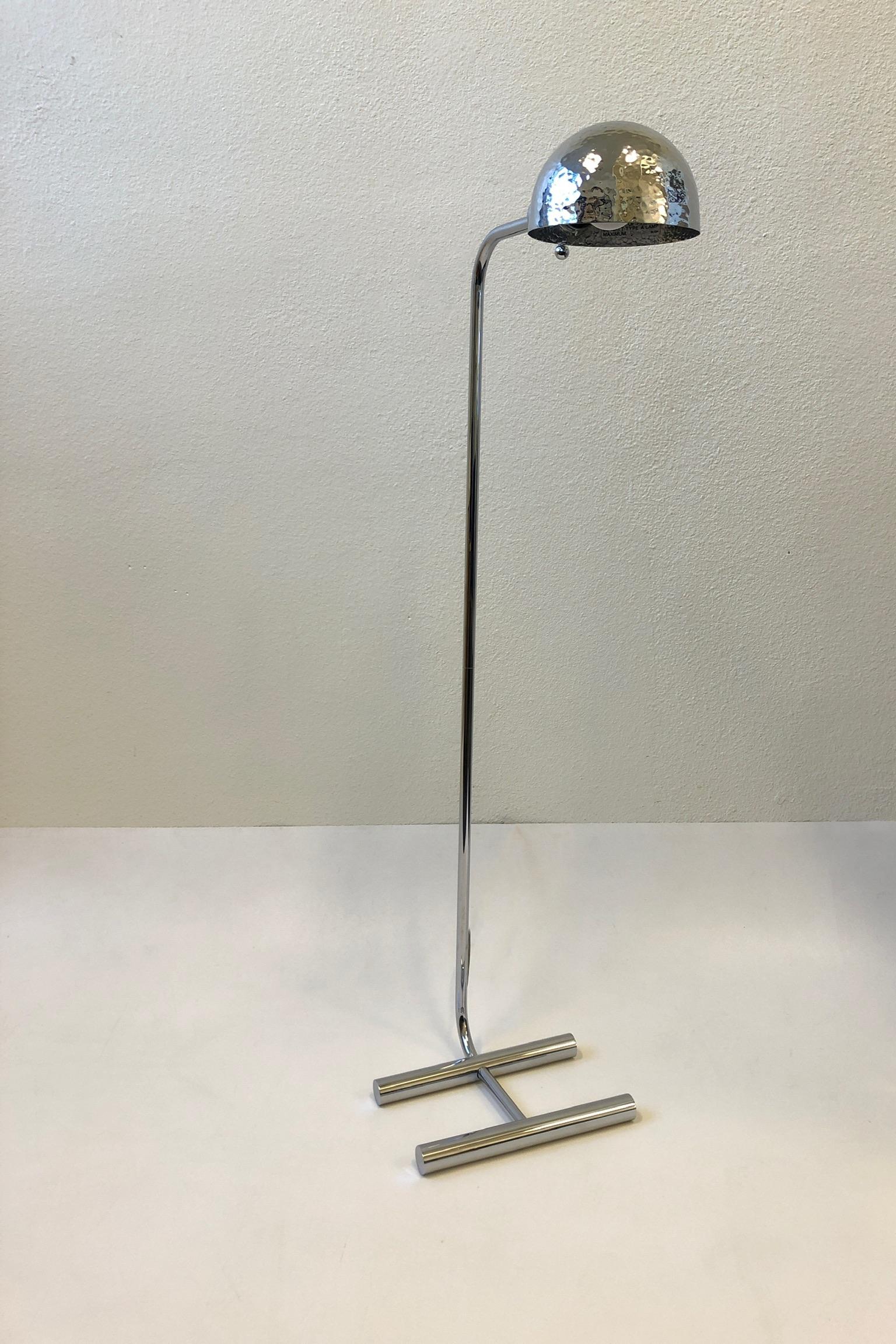 Chrome Floor Lamp by Boyd Lighting In Excellent Condition In Palm Springs, CA