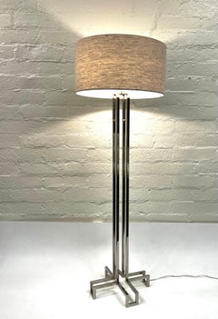 Chrom-Stehlampe von Charles Hollis Jones
