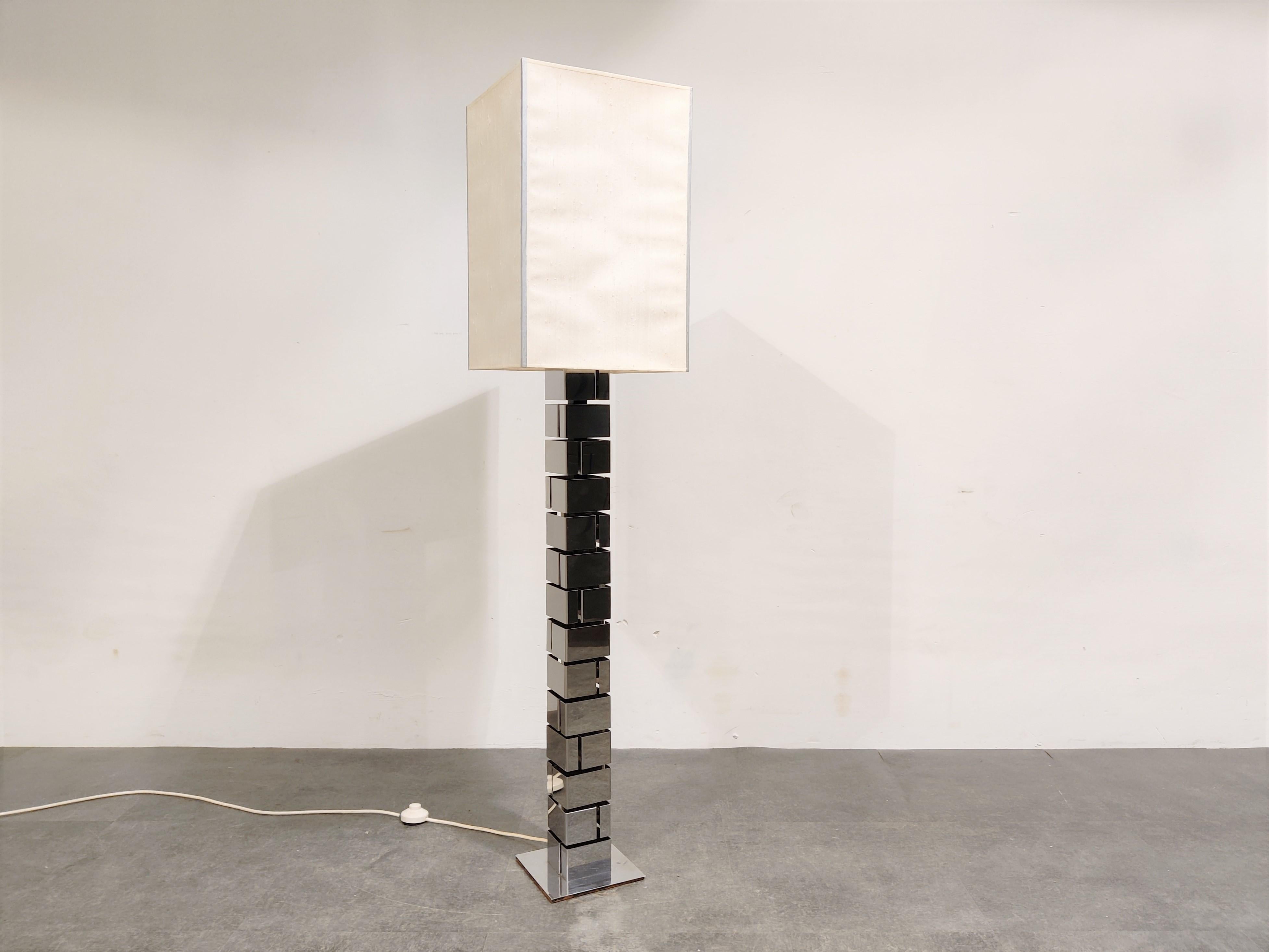 Chrome Floor Lamp by Curtis Jere, 1970s 2