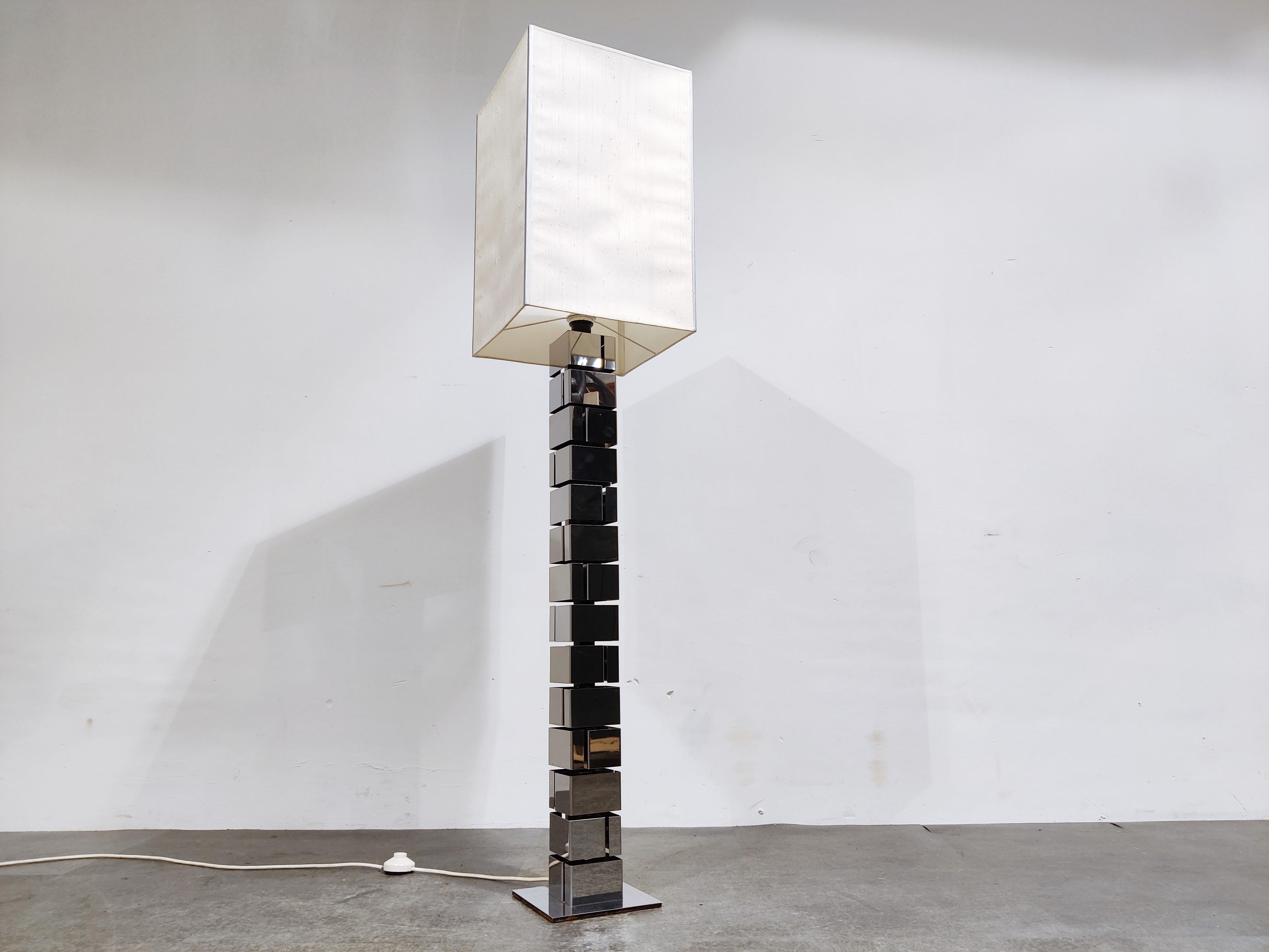 Chrome Floor Lamp by Curtis Jere, 1970s 3