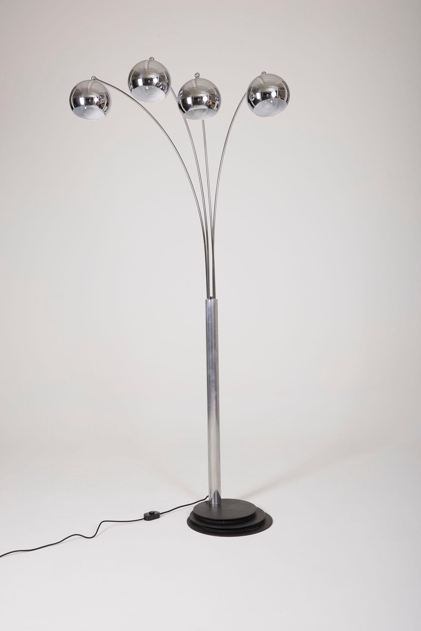  Chrome floor lamp by Goffredo Reggiani 4