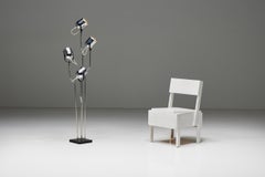 Chrome Floor Lamp by Goffredo Reggiani, Italy, 1970s