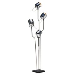 Lampadaire chromé de Goffredo Reggiani, Italie, 1970