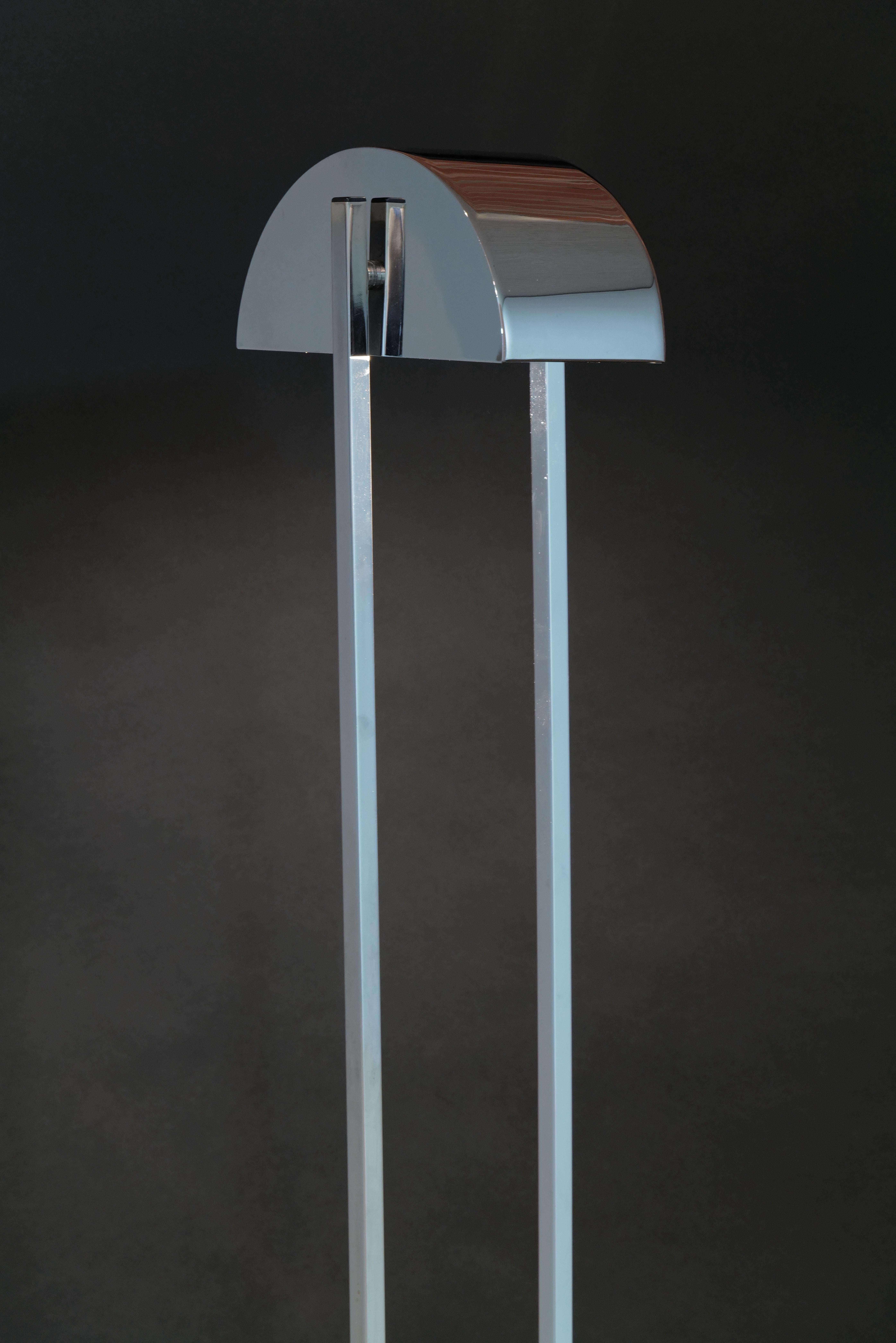 Lámpara de pie cromada by Kovacs en venta 8