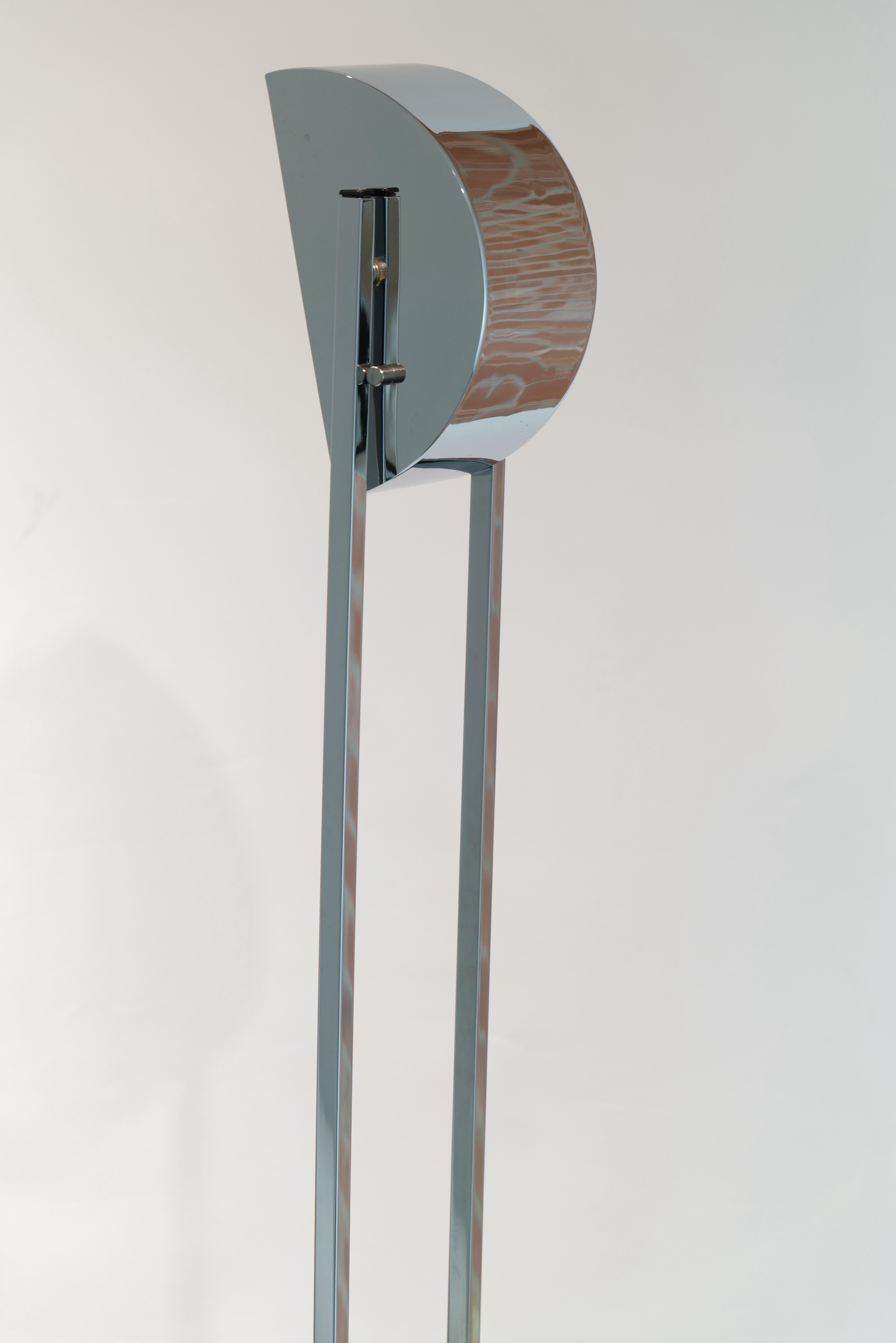 Lámpara de pie cromada by Kovacs Estadounidense en venta