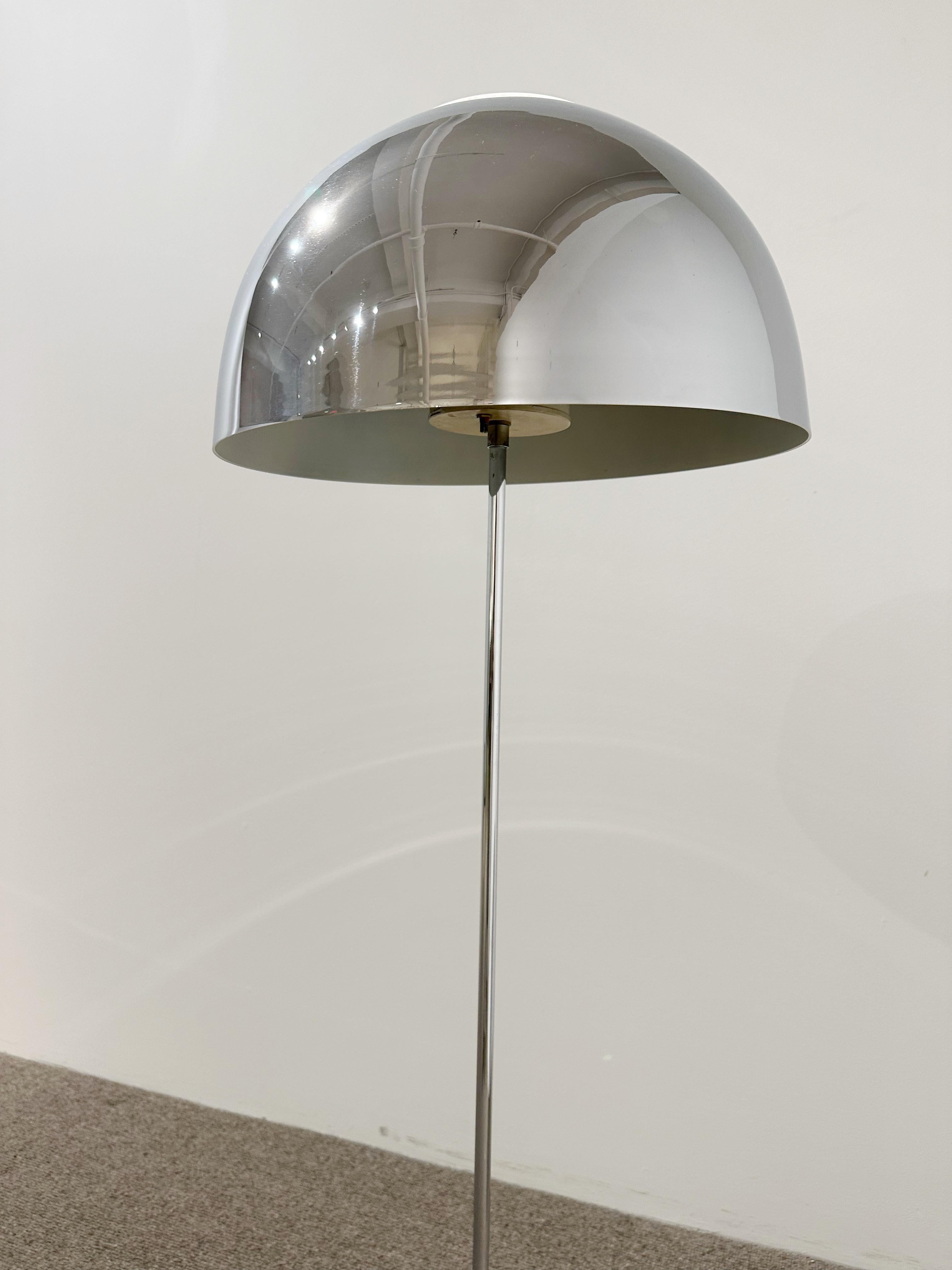 Chrome Floor Lamp by Paul Mayen for Habitat In Good Condition For Sale In Brooklyn, NY