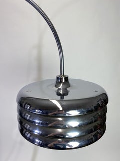 Chrome Floor Lamp by Tamás Borsfay for Hungarian Craftsmanship Company, 1970s