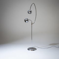 Chrome Floor Lamp, probably Italy, Mid-20th Century