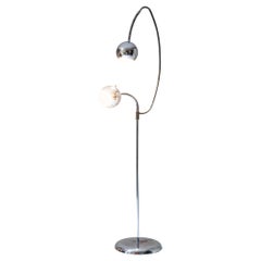 Chrome Floor Lamp, probably Italy, Mid-20th Century