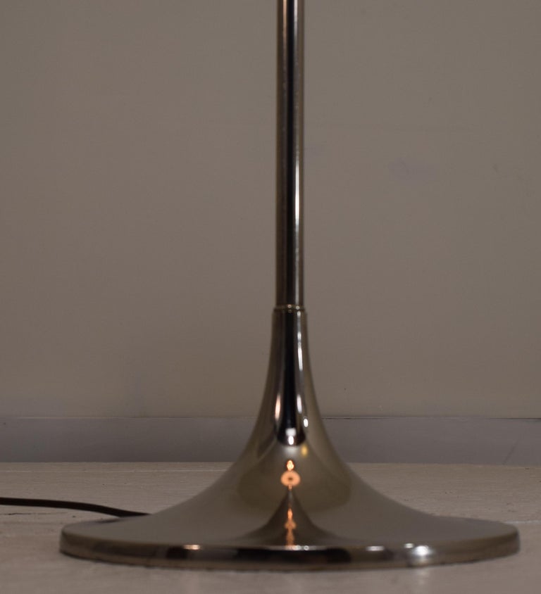 Chrome Floor Lamp with mushroom shade by Laurel For Sale at 1stDibs laurel lamp shade