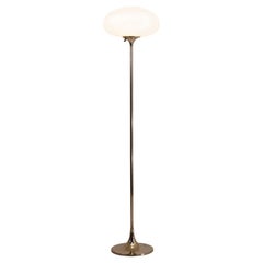 Vintage Chrome Floor Lamp with mushroom shade by Laurel