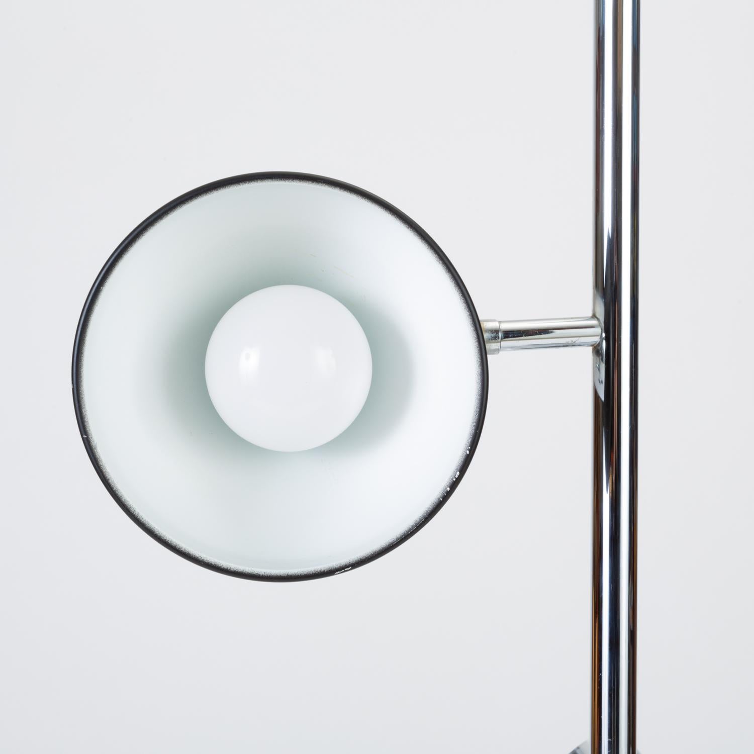 Mid-20th Century Chrome Floor Lamp with Three Spotlights by Gebrüder Cosack