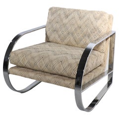 Vintage Chrome Frame Lounge Chair After Baughman