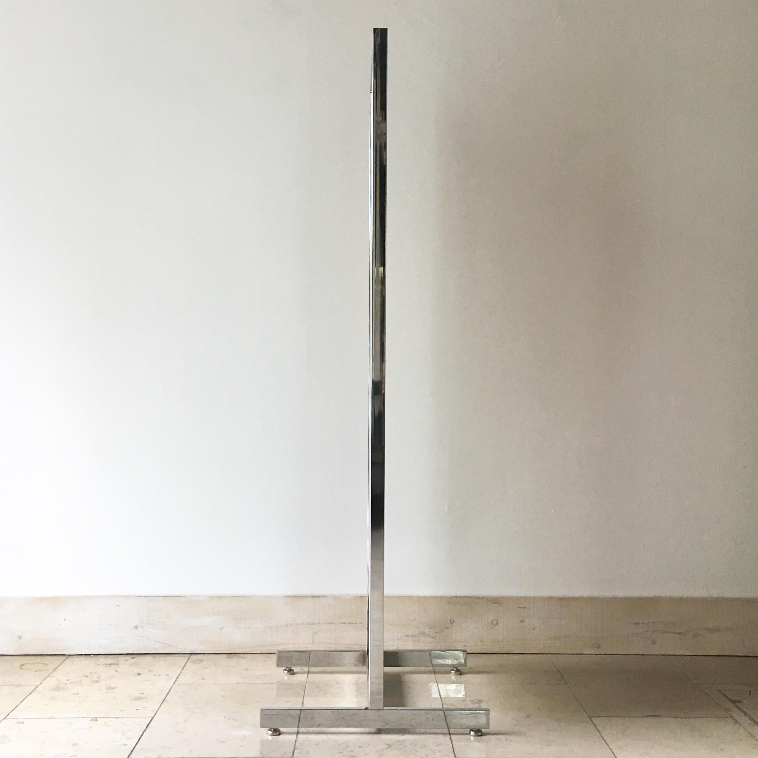 Chrome Framed Floor Standing Mirror, 1970s For Sale at 1stDibs | double ...