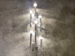 Chrome Gaetano Sciolari Wall Light, 1970s