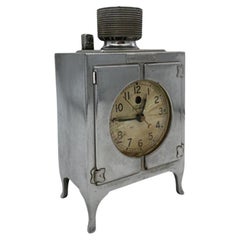 Retro Chrome General Electric Monitor Top Refrigerator Electric Clock 1931